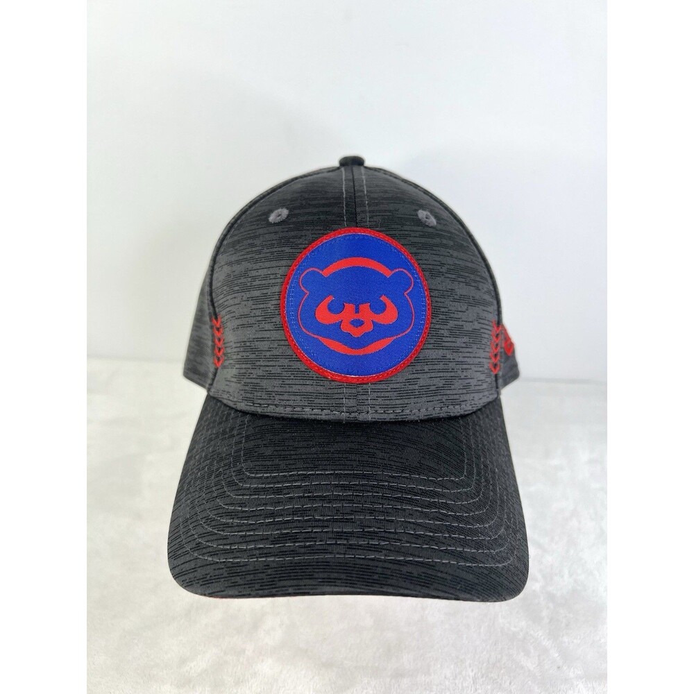 Chicago Cubs New Era 39THIRTY Flex Fitted Cap Hat Grey Mens Size L/XL New